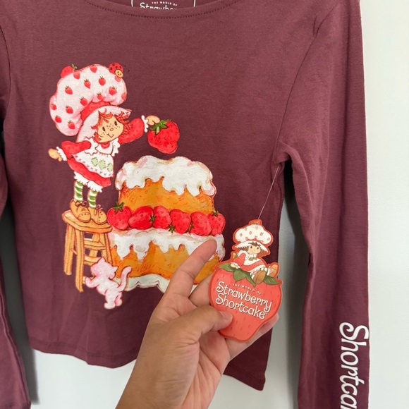 Strawberry Shortcake Women's Long Sleeve Tee - Brown - Picture 5 of 6